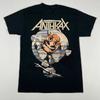 Коллекция ANTHRAX Футболка с коротким рукавом черная все размеры унисекс топы футболка