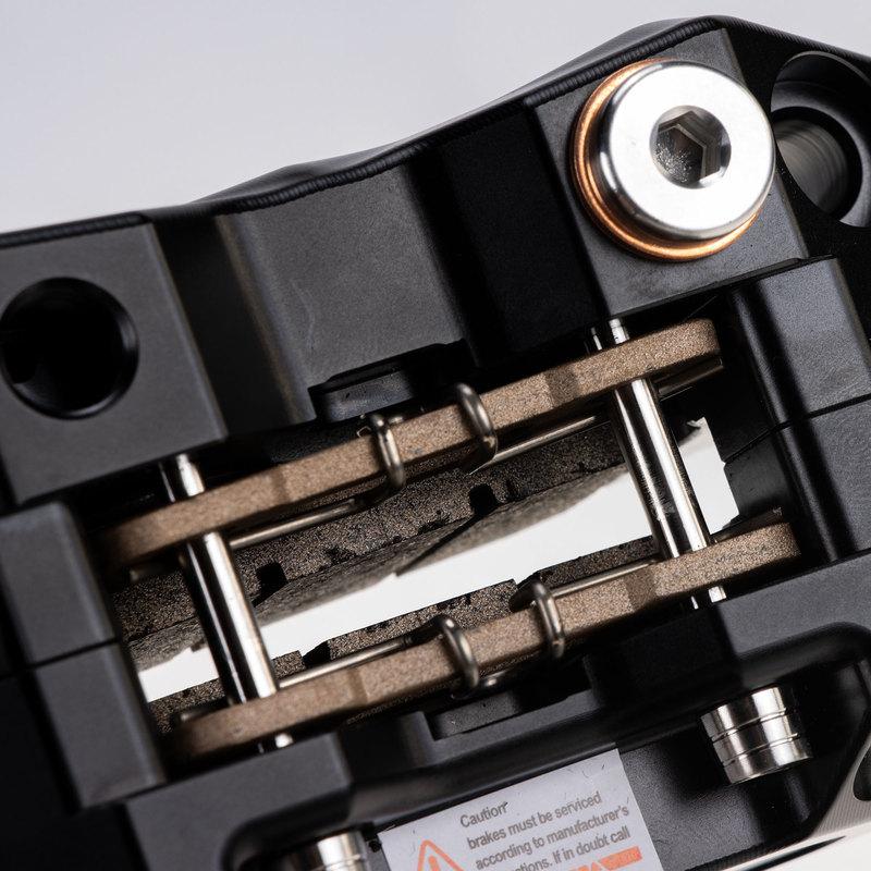 RZMA motorcycle modified brake caliper 4P piston CNC anodized 3D textured aluminum alloy