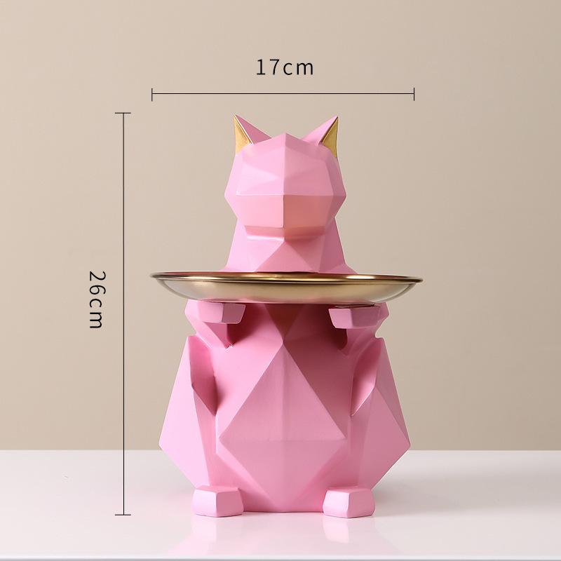 Креативный входной лоток для хранения ключей, украшение для гостиной, телевизора, кошки, украшение для дома, подарок на новоселье