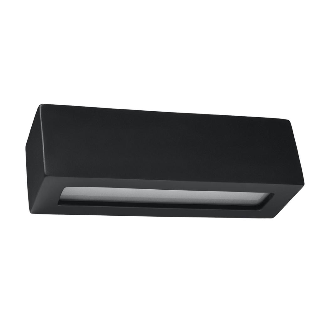 Vega ceramic wall lamp black