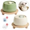 Новая керамическая фонтанчик для воды для кошек объемом 1,3 л, милый, ультра-тихий, автоматический дозатор воды для домашних животных, автоматическая циркуляция, энергосберегающий