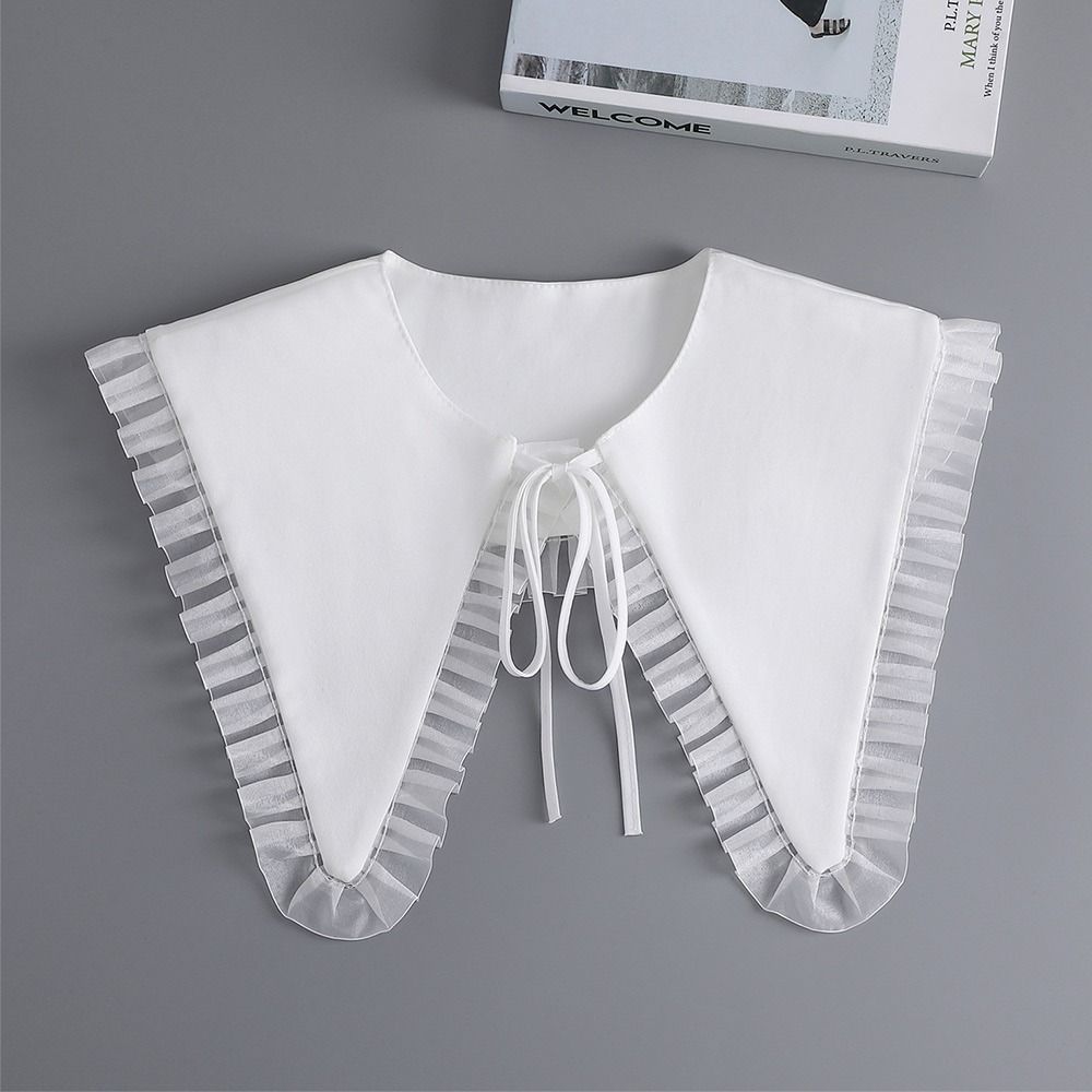 Хлопковая рубашка с искусственным воротником, классическая одежда, аксессуары, модная блузка, накладной воротник