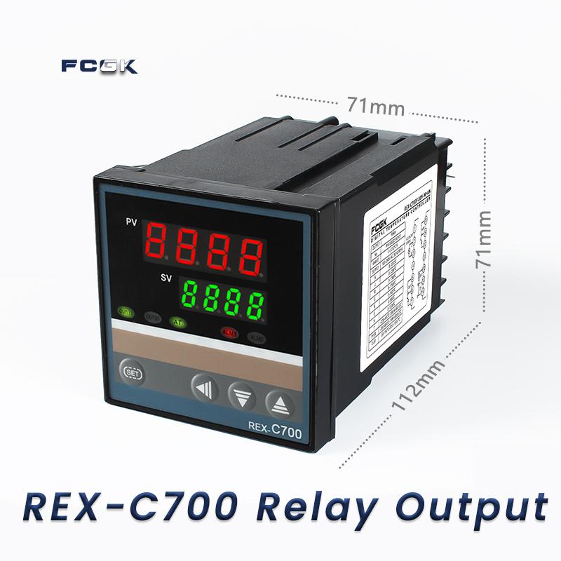 REX-C100 ПИД-регулятор температуры 220 В 400 градусов Цифровой термостат Выход 40 А Твердотельное реле (SSR) Термопара типа K