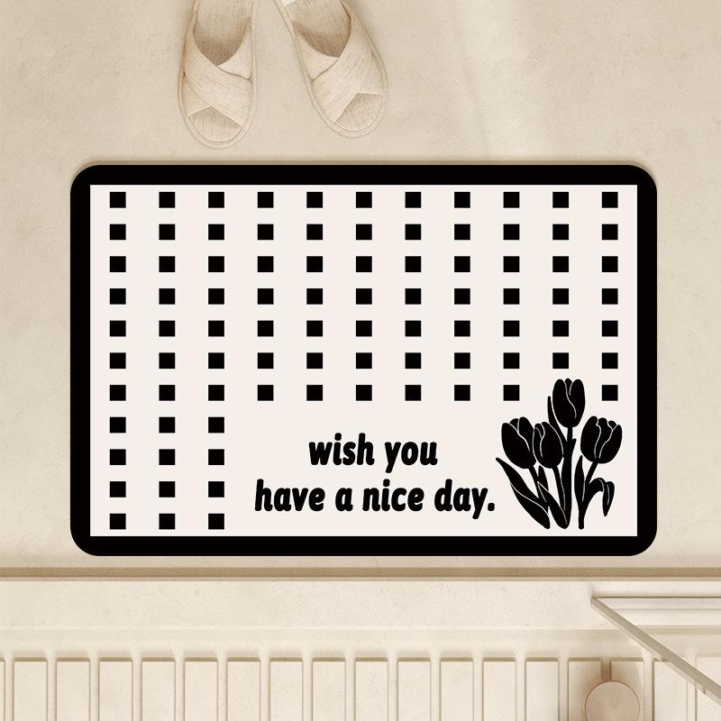 Bathroom Mats Kitchen Mats Doormats  Front Door Mats Dirt Repellent Non-Slip Floor Mat Shower Rugs Machine Washable