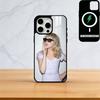 Чехол для телефона с Эммой Стоун для iPhone 17, 16, 15, 14, 13, 12, 11 Plus, Pro, магнитный, для беспроводной зарядки Magsafe