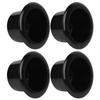 4 шт. Подставка для подстаканника из черного глянцевого АБС-пластика, аксессуары для украшения салона автомобиля
