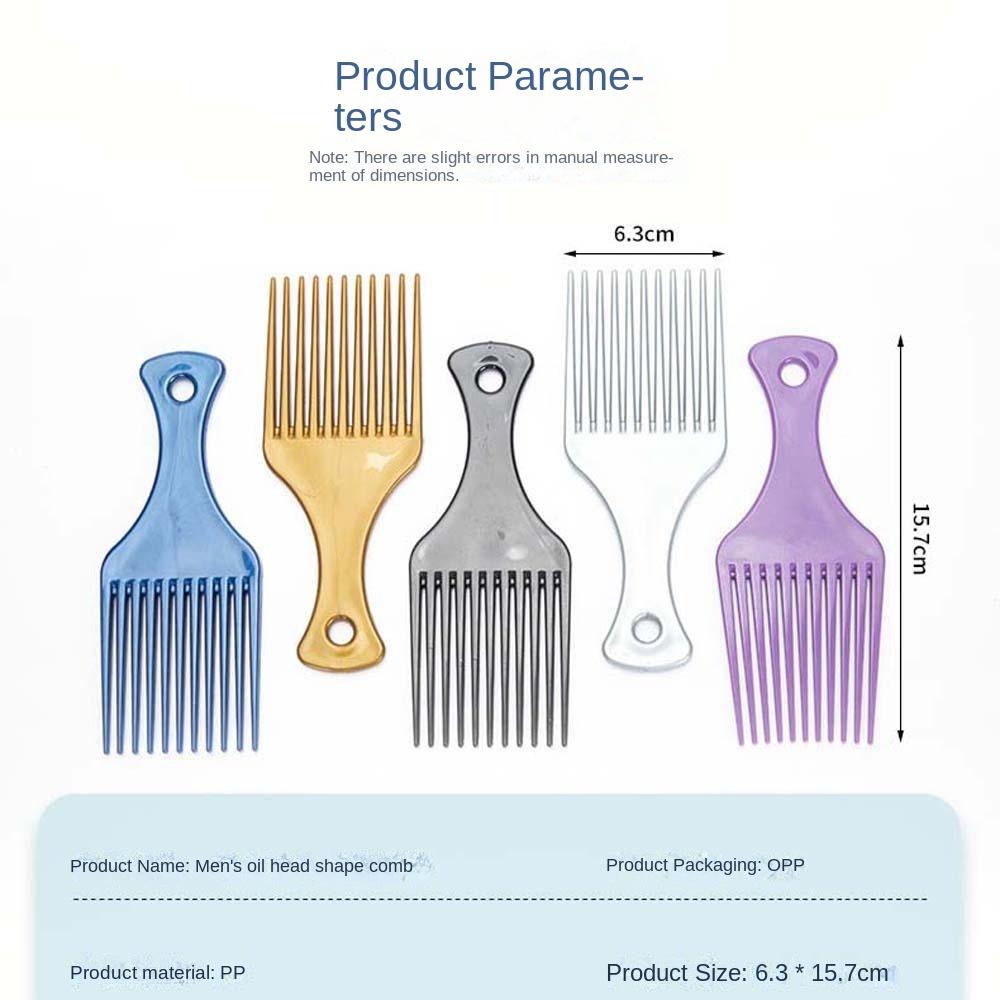 Портативный инструмент для укладки волос Расческа-вилка для масляной укладки Аксессуары для волос Массаж головы Расческа для волос с широкими зубьями ПП Масляная укладка Мужчины