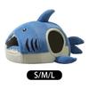 Pet Cat Nest Shark Shape Washable Cozy Kitten Cat Warm House Pet Tent Pets Cave Bed for Dog and Cat Puppy All Seasons Kitten