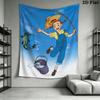 Judy Abbott Wall Tapestry Aesthetic Wall Hanging Printed Fabric Blanket Decorative Tapestries for Bedroom Living Room Home Decor