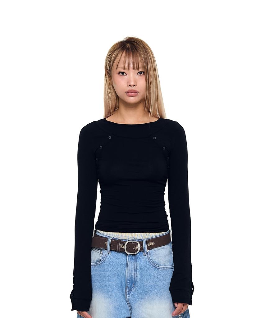 AAKAM Layered Long Sleeve (Black)