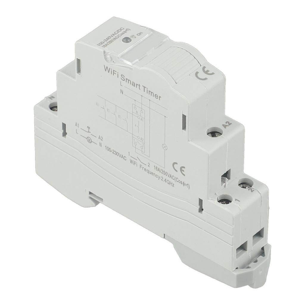 TM609 WiFi интеллектуальный таймер-переключатель для Tuya APP беспроводной рельсовый таймер-переключатель AC100-240V