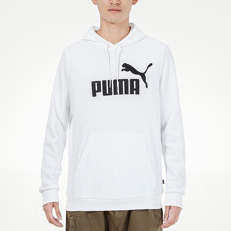 Puma Casual Loose Fit Hooded Sweatshirt Men Tops White 588709-02