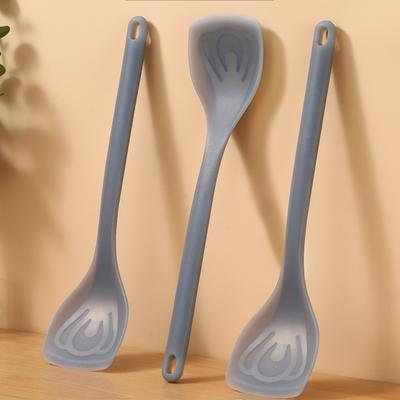 Антипригарные силиконовые лопатки для кухонной посуды Гибкие термостойкие силиконовые лопатки для готовки и выпечки