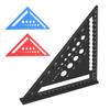 7-дюймовая треугольная линейка, метрический стропильный угольник, 90-градусная линейка, транспортир, алюминиевый сплав, деревообработка