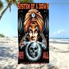 Полотенце для пляжа System of a Down из микрофибры, быстросохнущее, без песка, большого размера, с рисунком предсказателя, для спортзала, для бассейна, для улицы