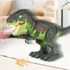 Электрическая игрушка динозавр, Тираннозавр, Распыляющий подвижный, Дышащий огнем, Модель животного-симулятора для мальчика