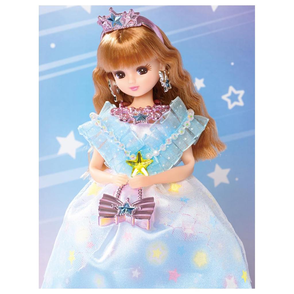 TAKARA TOMY Кукла Shiny Star Princess Play Toy Ages Licca-chan LD-03 Dress-up 3+