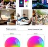Умная RGB LED Лампочка E27 9W, Семицветная, WiFi