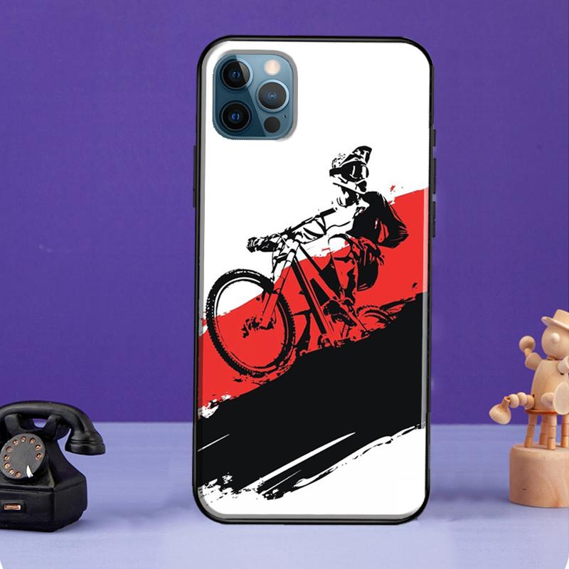 Bike Bicycle Sport Case For iPhone 11 14 Pro Max SE 2020 XR X XS Max 6S 7 8 Plus Cover For iPhone 12 13 Mini