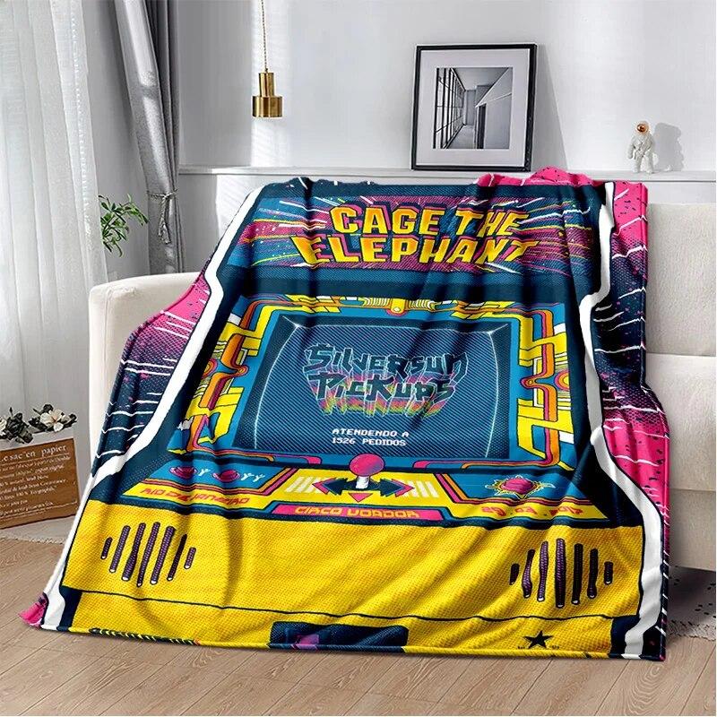 Одеяло для игровой консоли Game Boy GamePad в стиле ретро, ​​мягкое одеяло для дома, спальни, кровати, дивана, пикника, путешествия, офиса, одеяло, детское одеяло