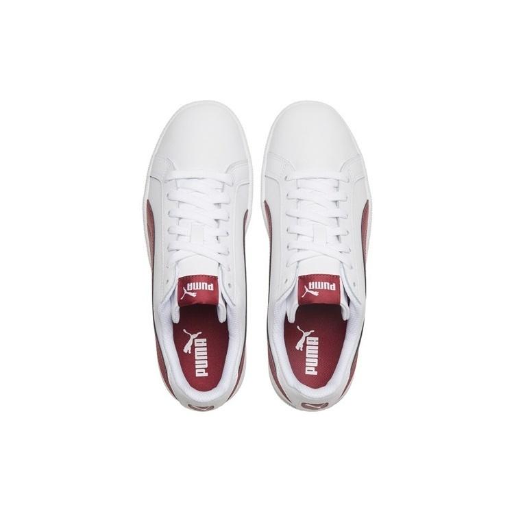 PUMA Smash Leather 'White Tibetan Red' Men's 356722-23