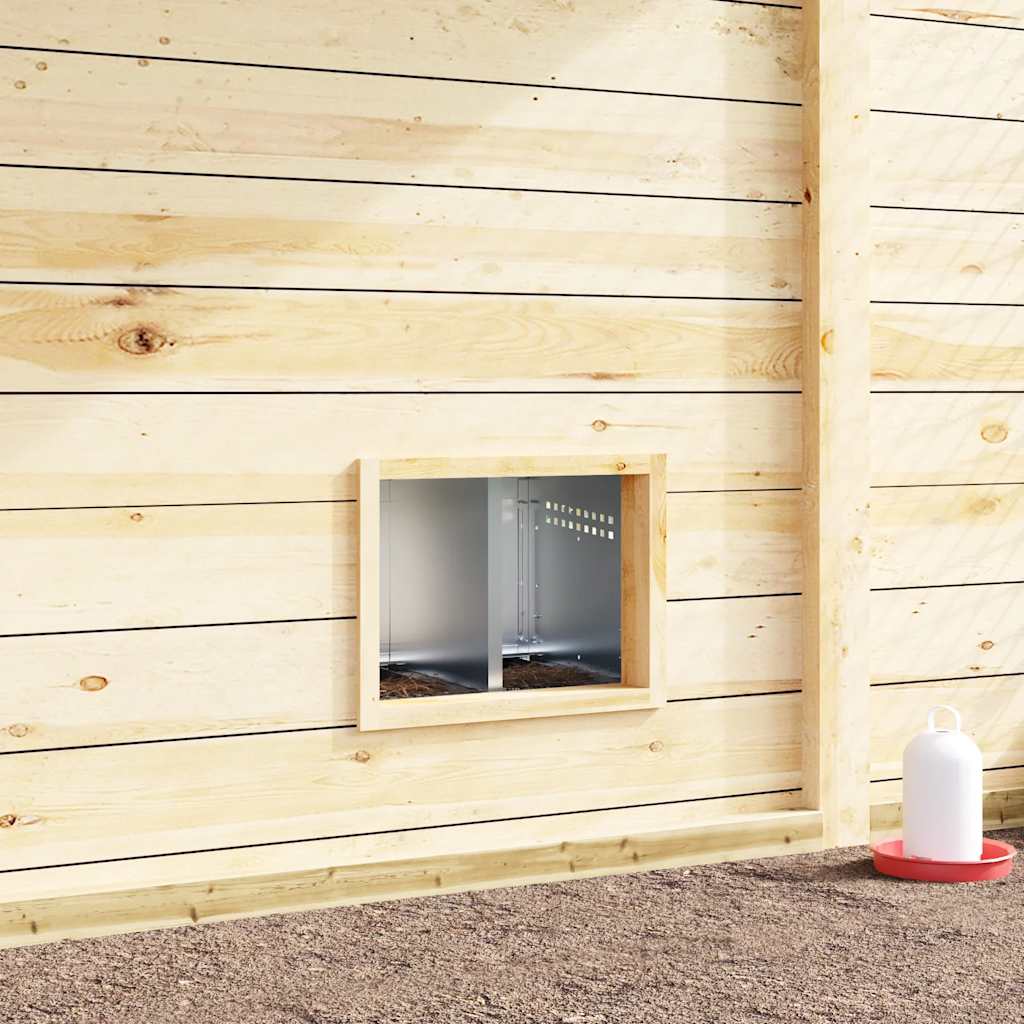 Chicken Nesting Box 2 Compartments with Legs Galvanized Steel