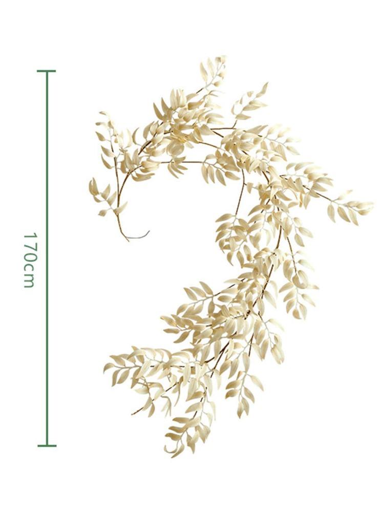 170 см искусственные листья ивы, лозы, шелковые поддельные висячие растения ивы, зеленая гирлянда, веревка для внутреннего декора свадебной вечеринки, украшения сада на открытом воздухе