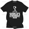 Забавная футболка унисекс WORLDS STRONGEST унисекс топы с принтом унисекс повседневные модные модные футболки с круглым вырезом и графическим рисунком хлопковые Ropa Hombre