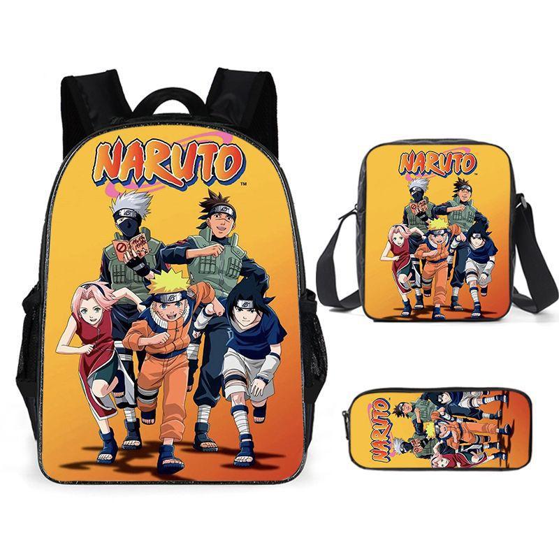 Naruto Naruto Surrounding Primary School Bag Cartoon Animation Backpack Satchel Pencil Case