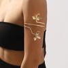 Adjustable Flower Armband Arm Chain Leaf Circle Upper Arm Bracelet Opening Cuff Bracelets Girls