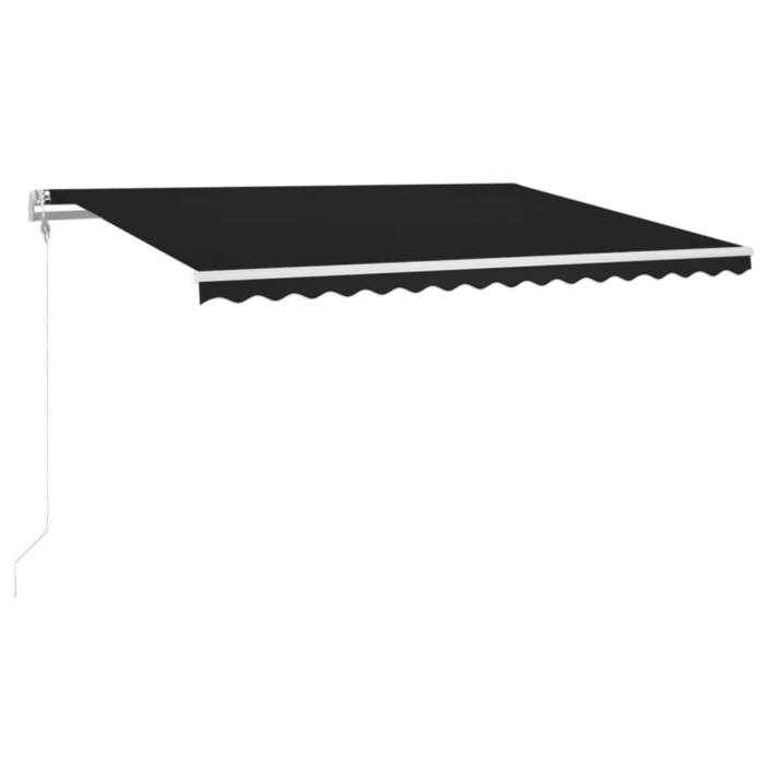 Maison Exclusive - Auvent automatique capteur de vent et LED 400x300 cm Anthracite