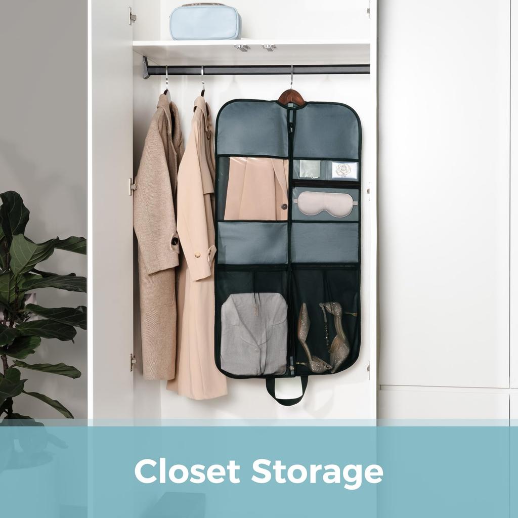 Pack All Garment Suit Prevents Water Suit Dress Carry Garment Ceremonial Business Job Gray Bag, Storage, Deformation, Lightweight, Dustproof,