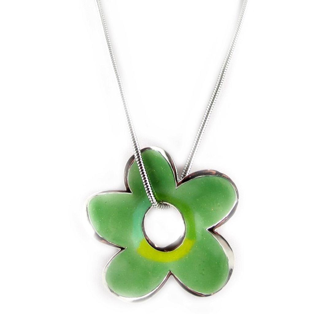 Les Trésors De Lily [E0408] - Зеленое дизайнерское колье «Мимозы»