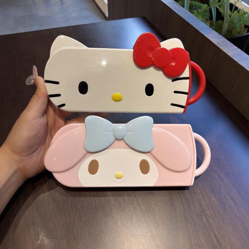 Портативный набор столовых приборов из нержавеющей стали Hello Kitty