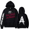 New Rapper Anuel AA Printed Hoodies Men Woman Fashion Hoodie Singer Graphic Printing Sweatshirts for Fans Fleece Streetwear