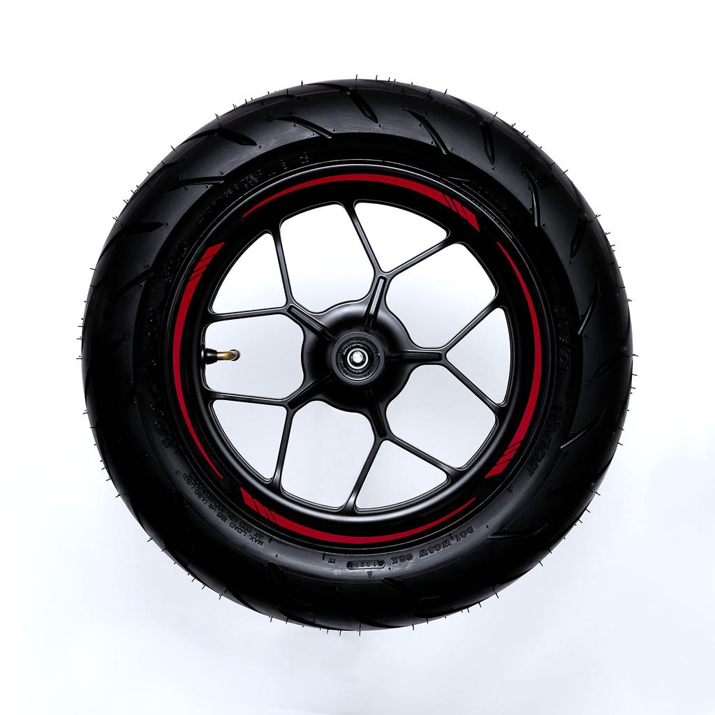 Наклейки на диски AXXL 12 дюймов STD2 (красный) для Honda Grom, NSR50, NSF100, Z125, Monkey 125, Ape, Cygnus и т. д.