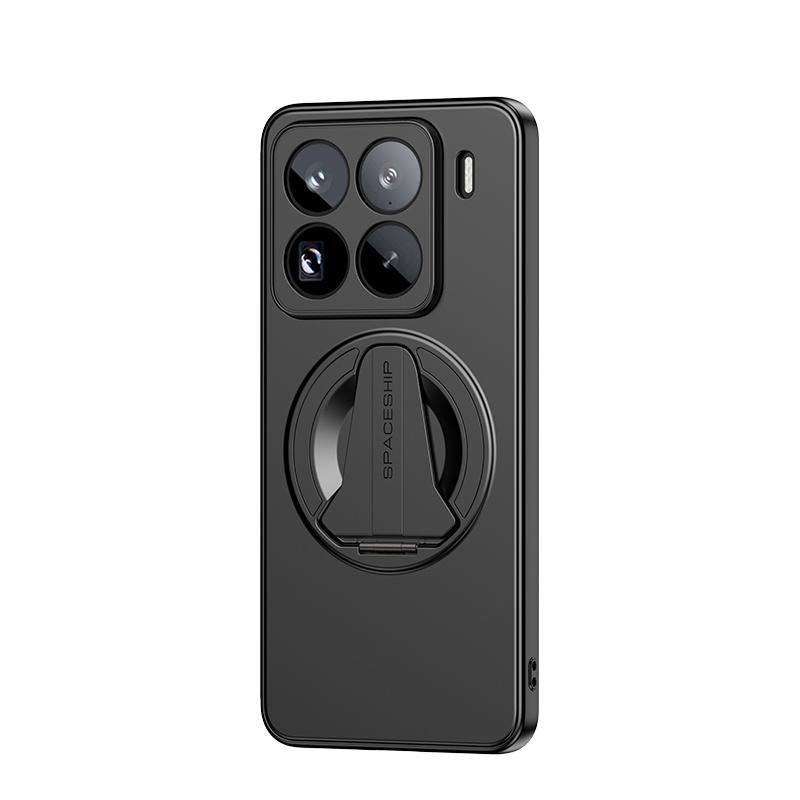 For Xiaomi 15 15S 14 Pro Ultra Case Magnetic Suction Metallic Colors Spacecraft Style Kickstand Soft Plating Cover Shell
