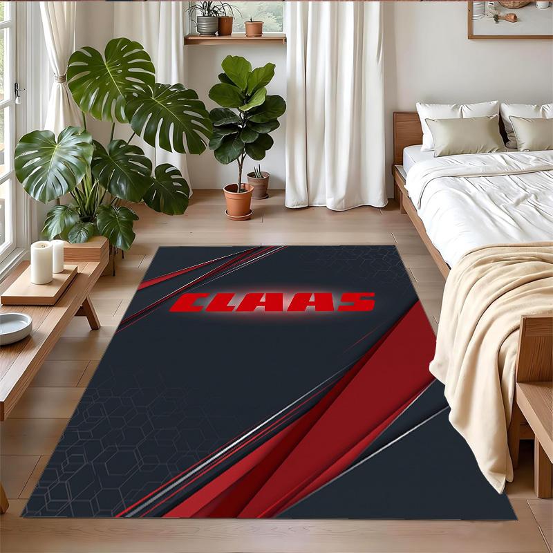 CLAAS Print Crystal Velvet Plush Rug Wear?Resistant Anti?Slip Floor Mat For Indoor Household Decoration