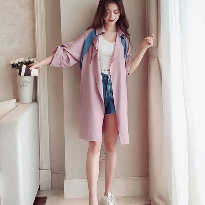 Весенняя ветровка большого размера, модное пальто, мягкий свободный топ, повседневная удобная женская одежда, длинная