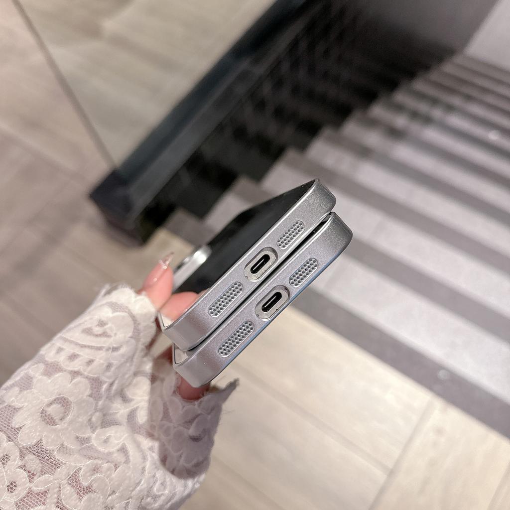 Зеркальная поверхность для чехла для мобильного телефона IPhone 16 15pro Высококачественное гальваническое покрытие Тонкие отверстия для IPhone13 Защитный чехол «два в одном»
