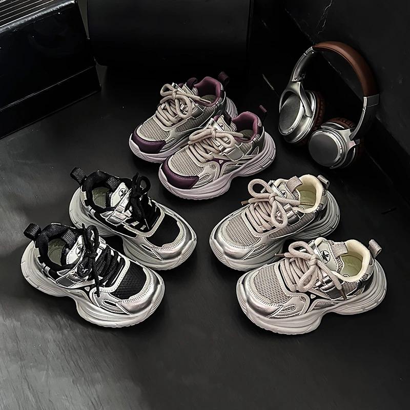 2024 Children Casual Sneakers for Girl Boy Autumn New Fashion Korean Style Soft Bottom Anti-slippery Versatile Chic Sports Shoes