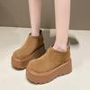 Back Zip Solid Modern Boots Round Toe Platform 2024 High Quality Ladies Shoes  Ankle Fashion Hot Sale Solid Women's Boots