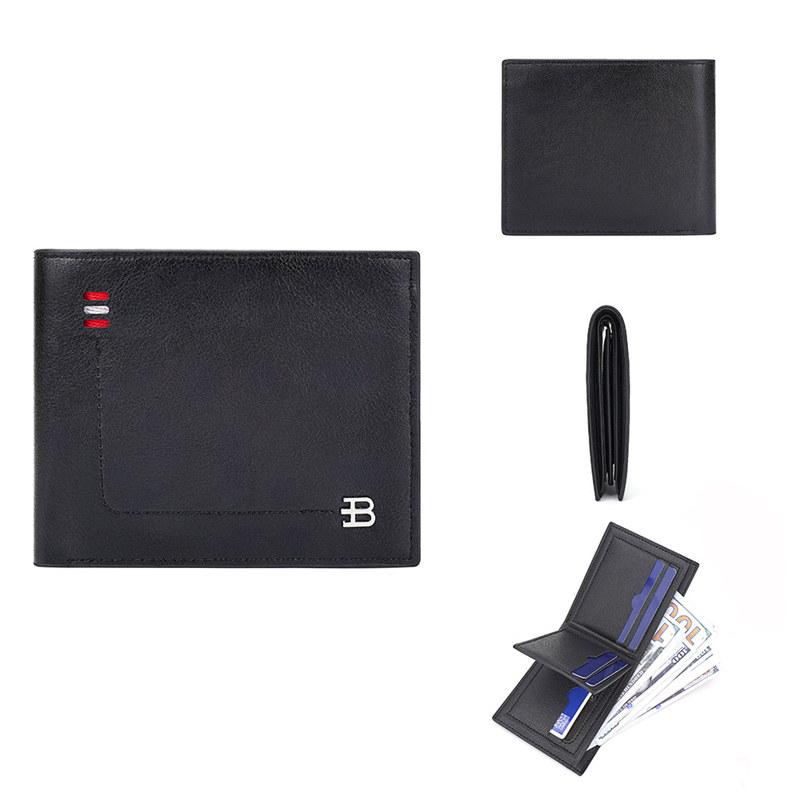 Baellerry мужские модные короткие кошельки винтажный дизайн визитница из искусственной кожи тройной кошелек кошелек сумки для денег