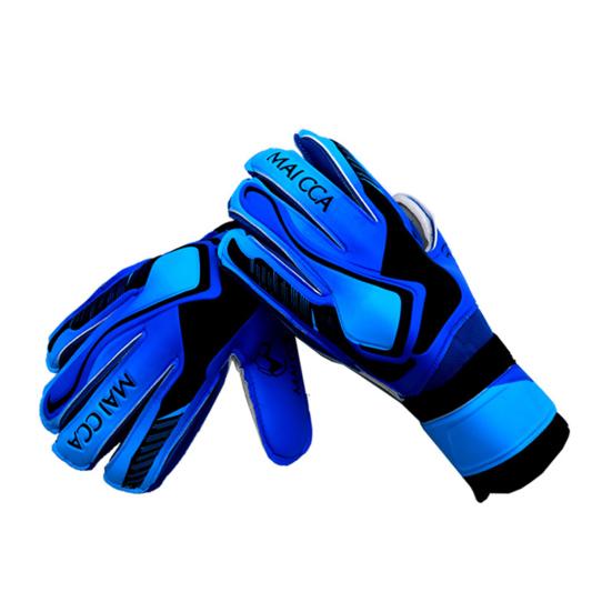 1 пара вратарских перчаток Утолщенные износостойкие противоскользящие прочные захваты на ладонях Пять пальцев Цветовое соответствие Двойные слои Защита запястий Футбол