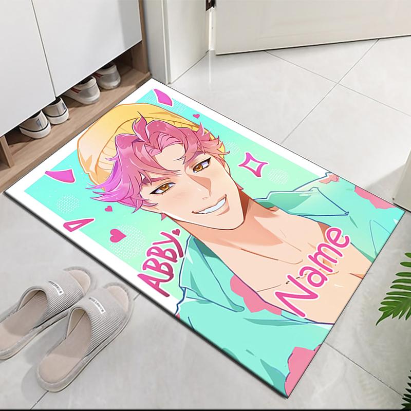 Custom Name Saja Boys Printed Carpet, for Office Chair Living Room Bedroom Kitchen Room Decor Gifts.