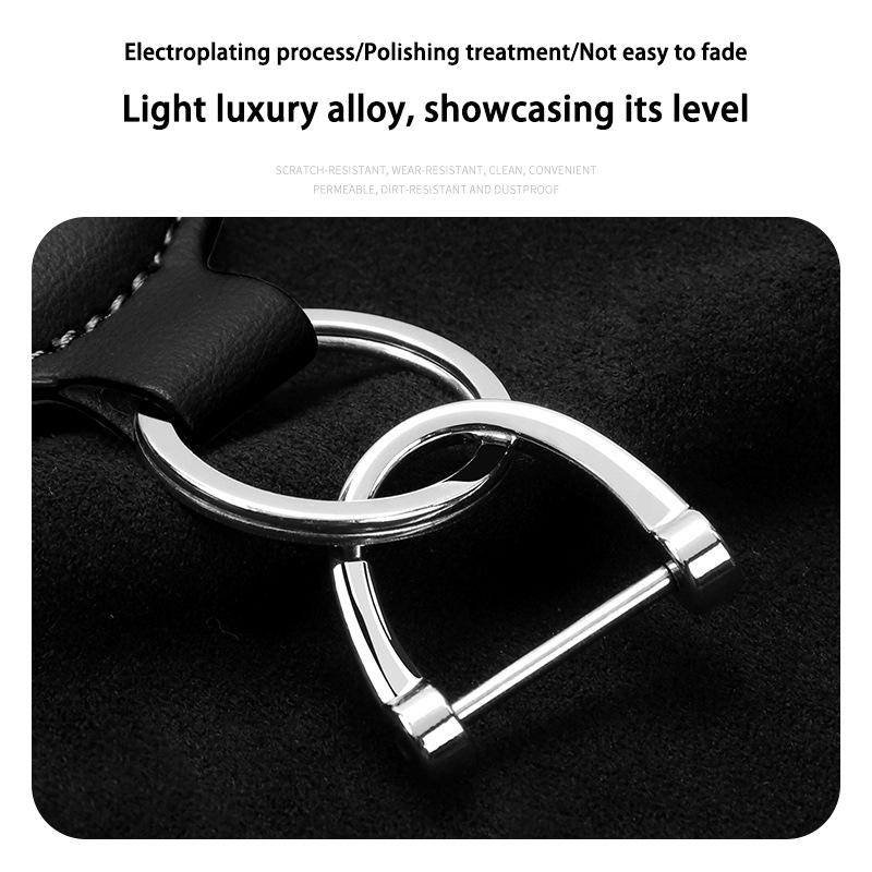For Skoda Octavia Kodiaq Fabia Vrs Superb Karoq Yeti Rapid Accessories Car Shield Leather Keychain Key Ring Pendant Holder Gift xknz73