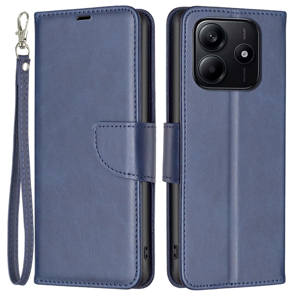 Для Xiaomi Redmi Note 14 4G (163,25x76,55x8,16 мм) Ударопрочный чехол-книжка из ПУ кожи с отделениями для карт