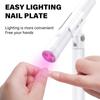 Portable UV Nail Lamp Rechargeable Mini Gel Polish Dryer with LED Display and 2 Timer Settings for Home Manicure