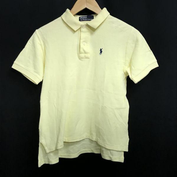 Polo by Ralph Lauren винтажная футболка-поло мужская S-M бежево-желтая 70-80-х(ИСПОЛЬЗОВАЛ)