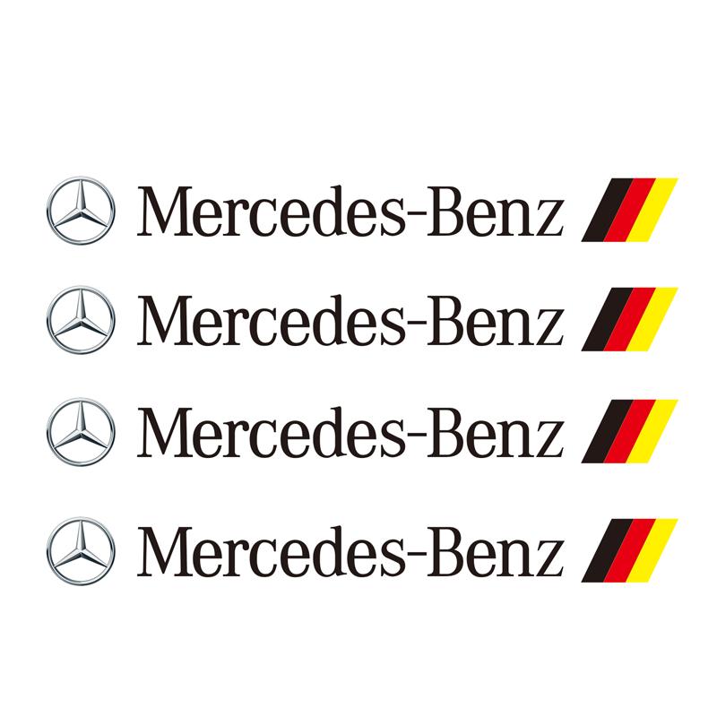 EXY1 2025 Hot 4Pcs Car Styling Door Handle Stickers Vinyl Decoration For Mercedes Benz AMG GLE GLS CLS GLC CLA GLA GLK ML C197 R231 W